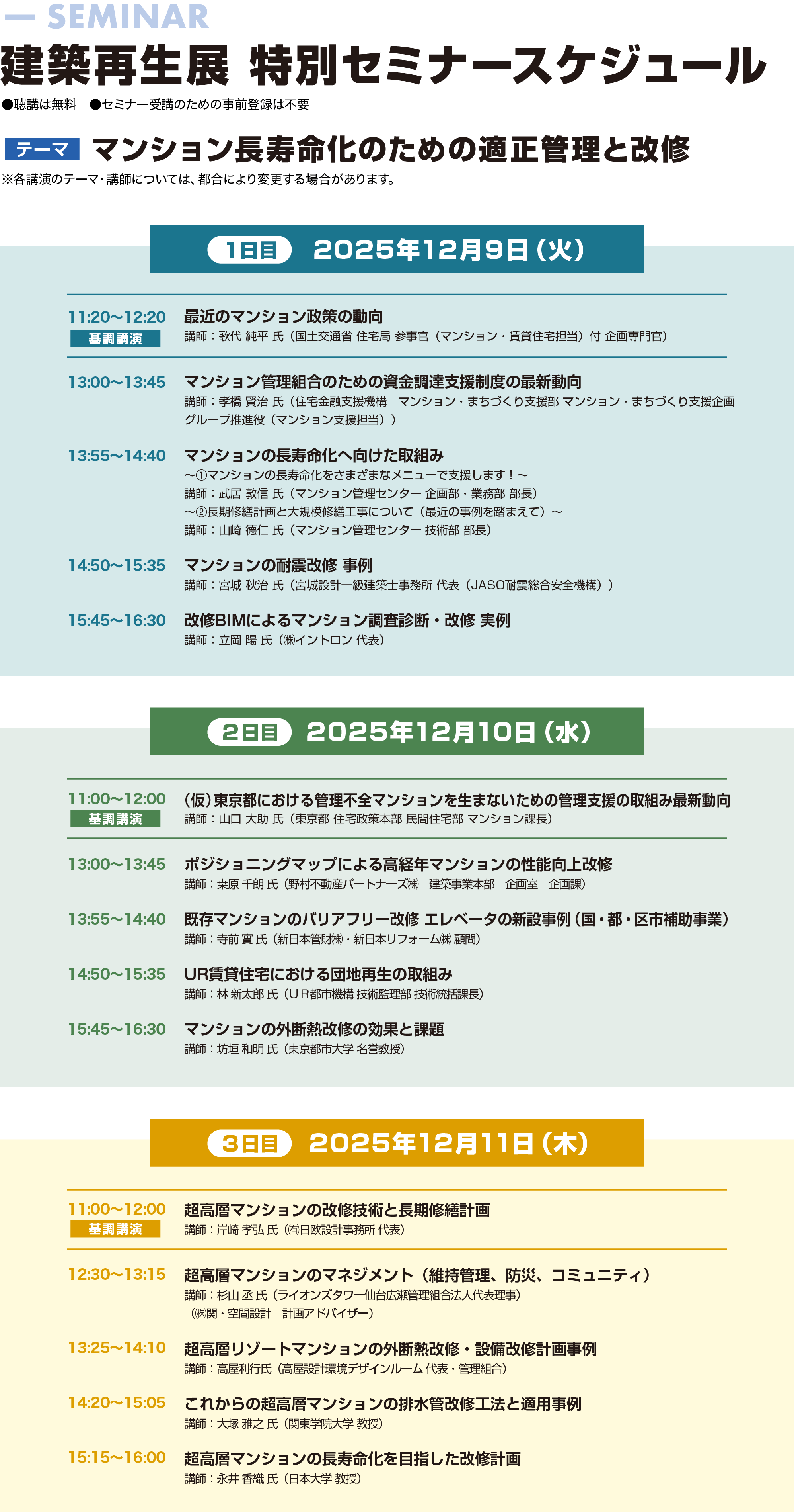 2025 建築再生技術セミナーを開催 いよいよ本格化する建築再生ビジネス建築再生市場の最先端フォーラムとして要チェック!!