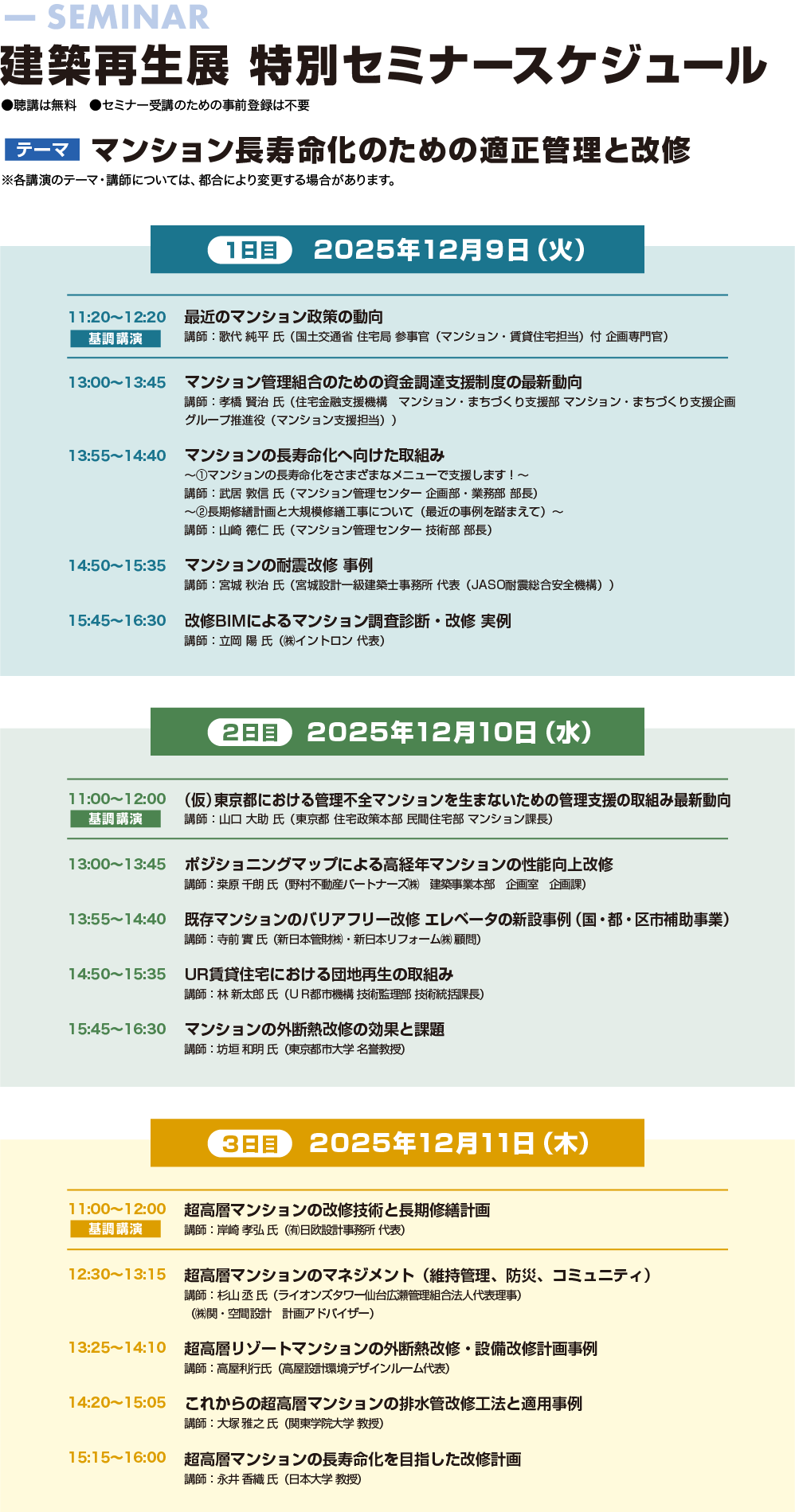 2025 建築再生技術セミナーを開催 いよいよ本格化する建築再生ビジネス建築再生市場の最先端フォーラムとして要チェック!!